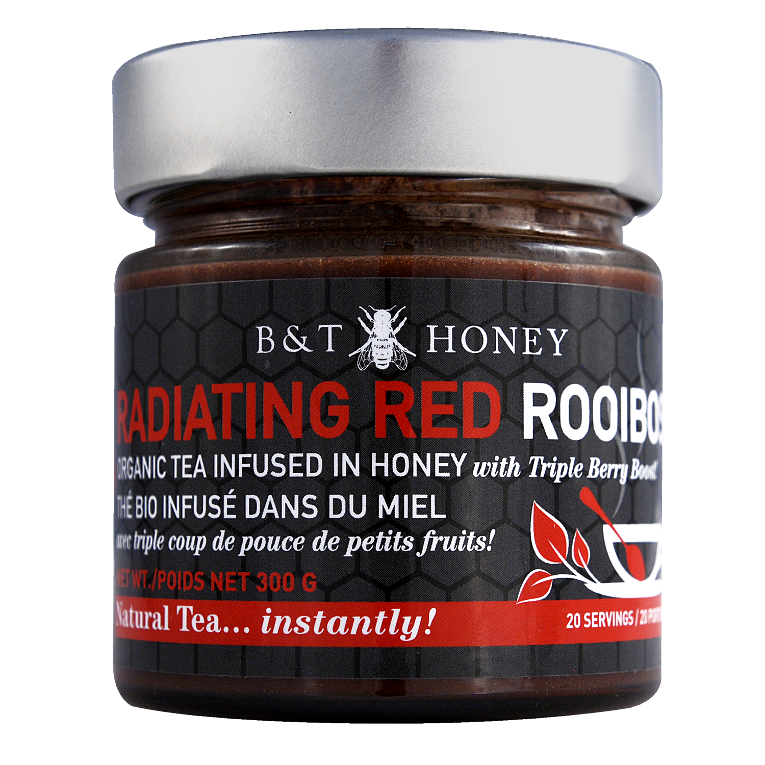 Red Rooibois Tea Honey 300g